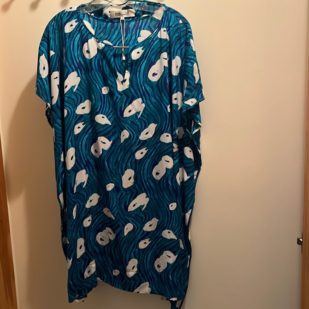 Diane von Furstenberg Amira silk- blend shift dress
